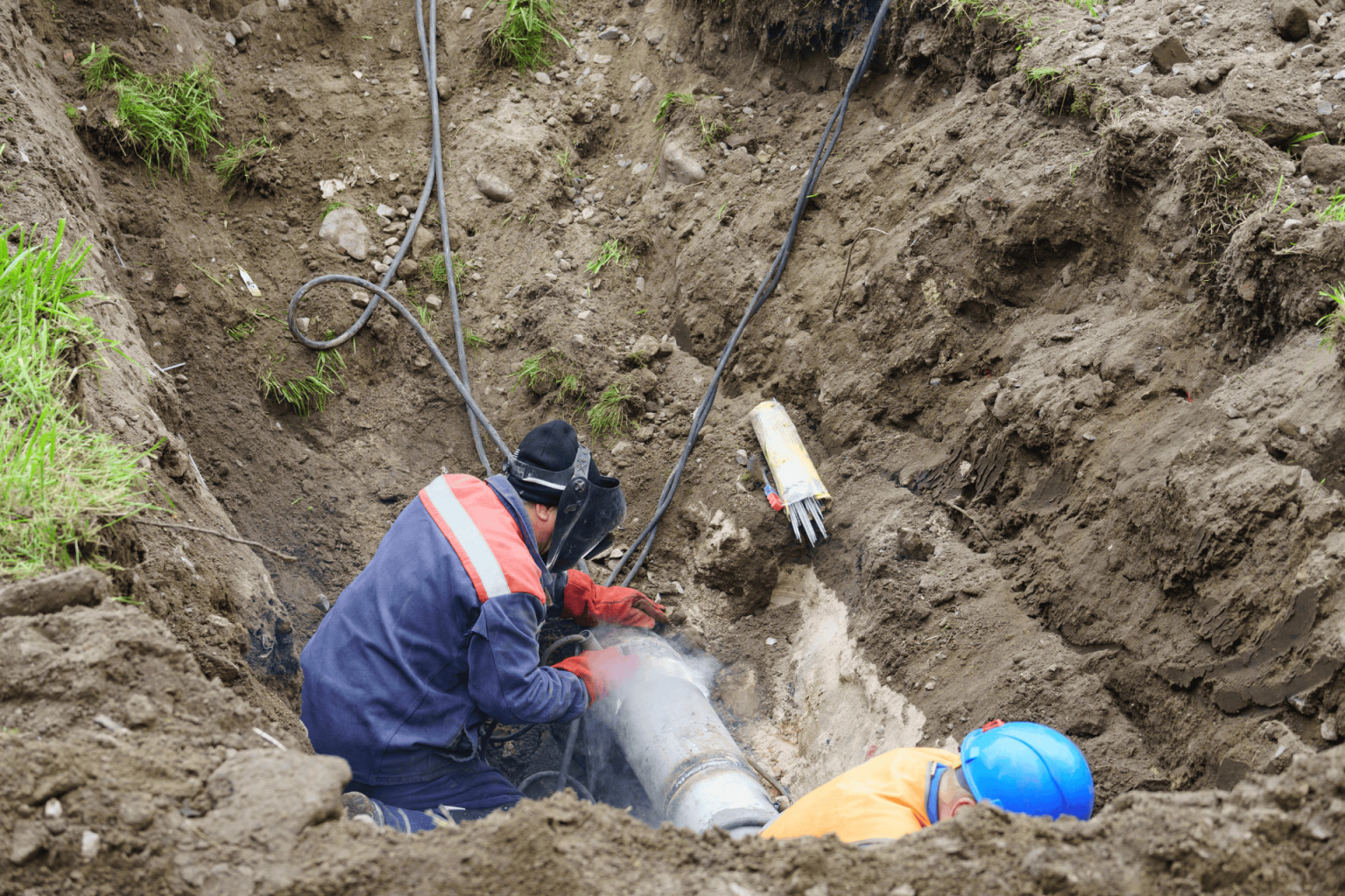 how to fix a broken sewer pipe​