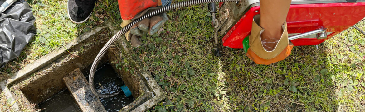 jet blasting blocked drains