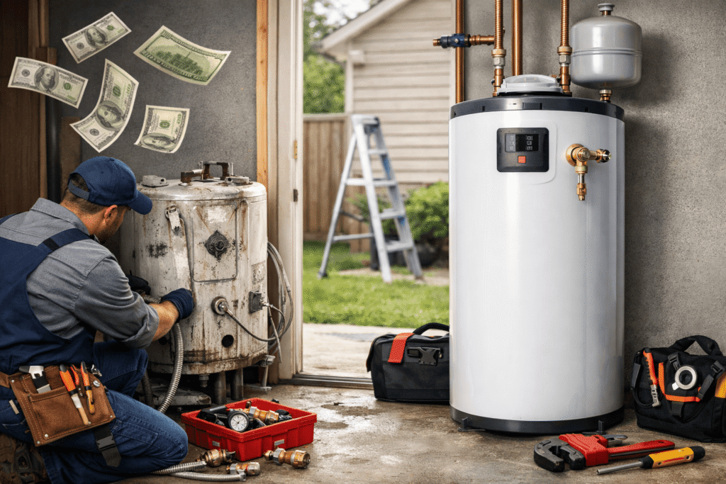 Replacing Hot Water Heater Cost For House With Sauna